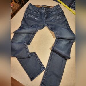 Rock Revival Nea Skinny jeans women size 27 faded black